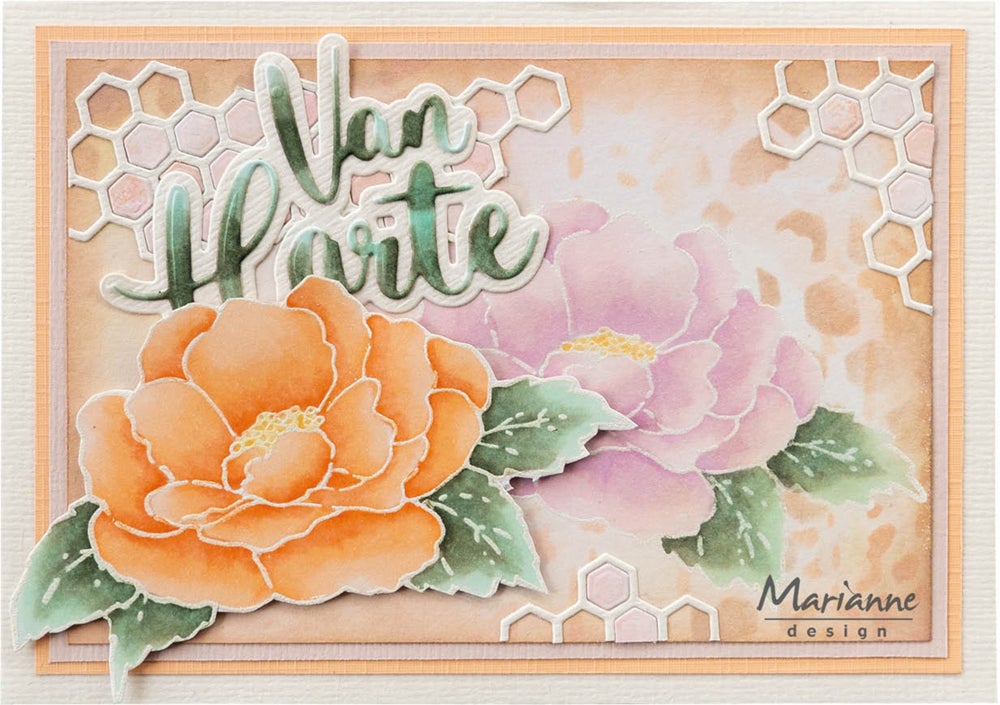 Marianne Design Craftables Die - Art Texture Honeycomb