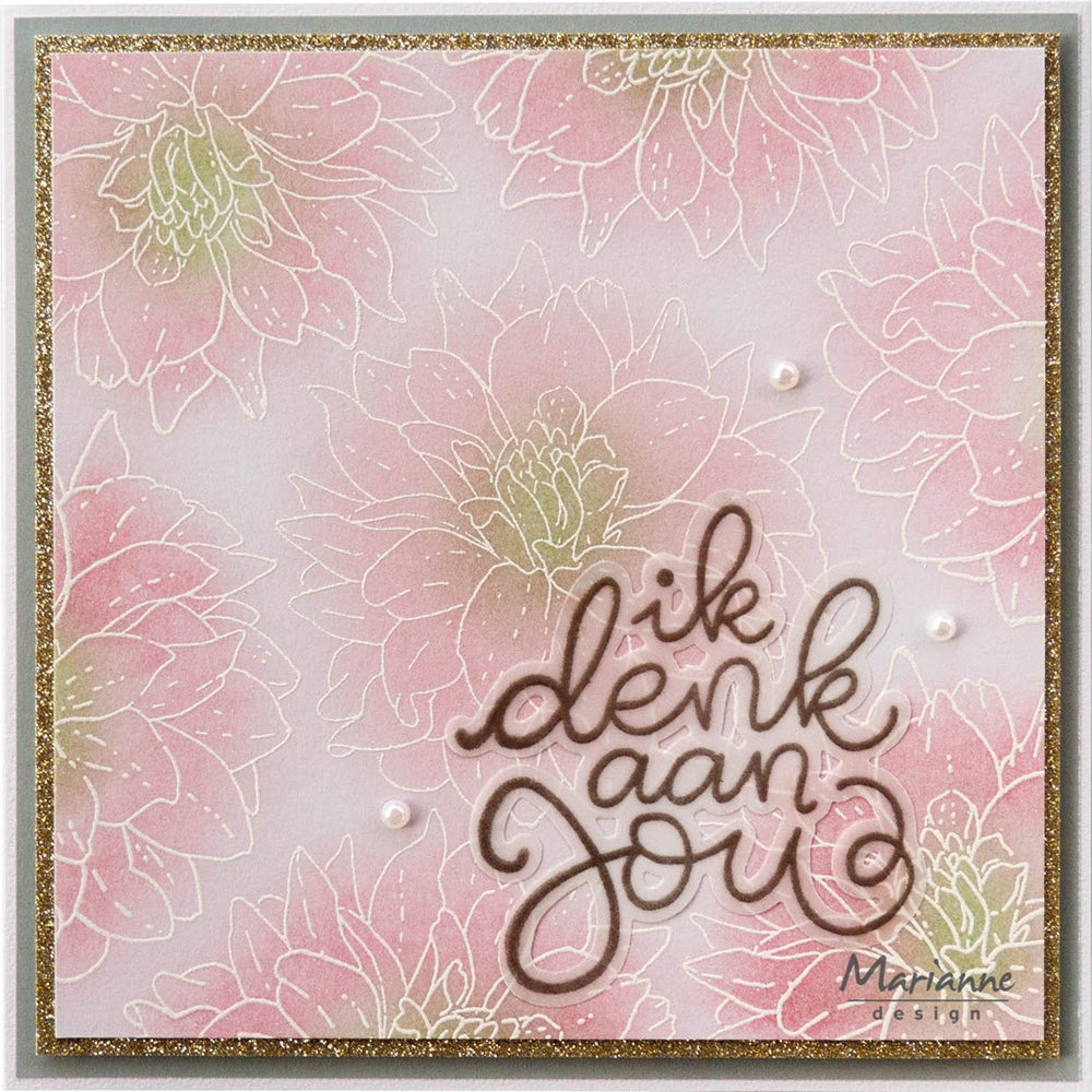 Marianne Design Tiny's Flowers - Dahlia Stamp & Die Set