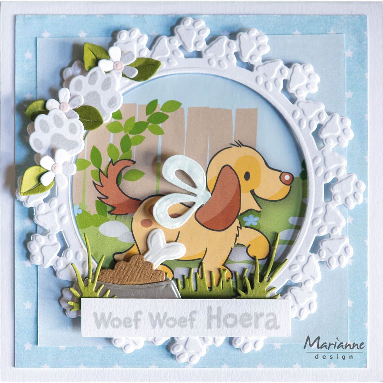 Marianne Design Creatables Die - Paw Prints Circle