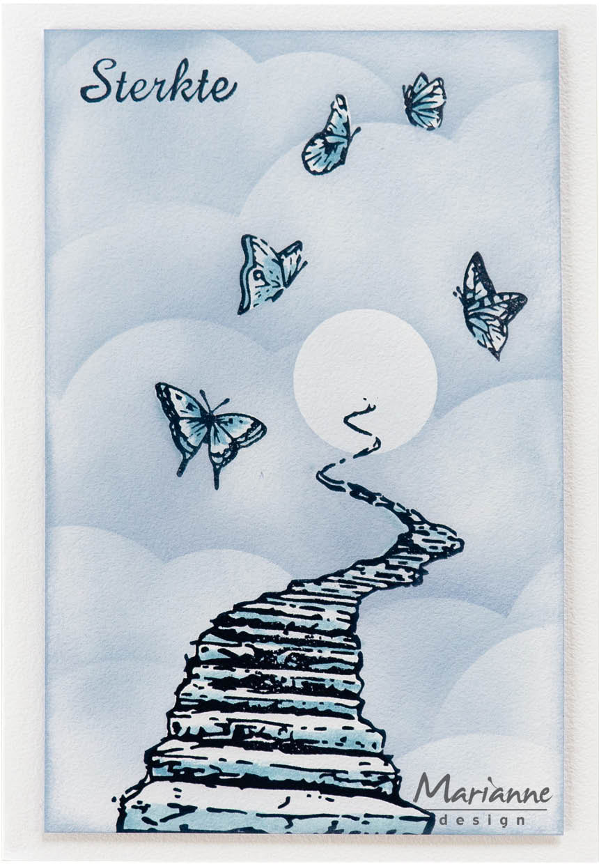 Marianne Design Clear Stamp - Tiny's Border - Stairway To Heaven