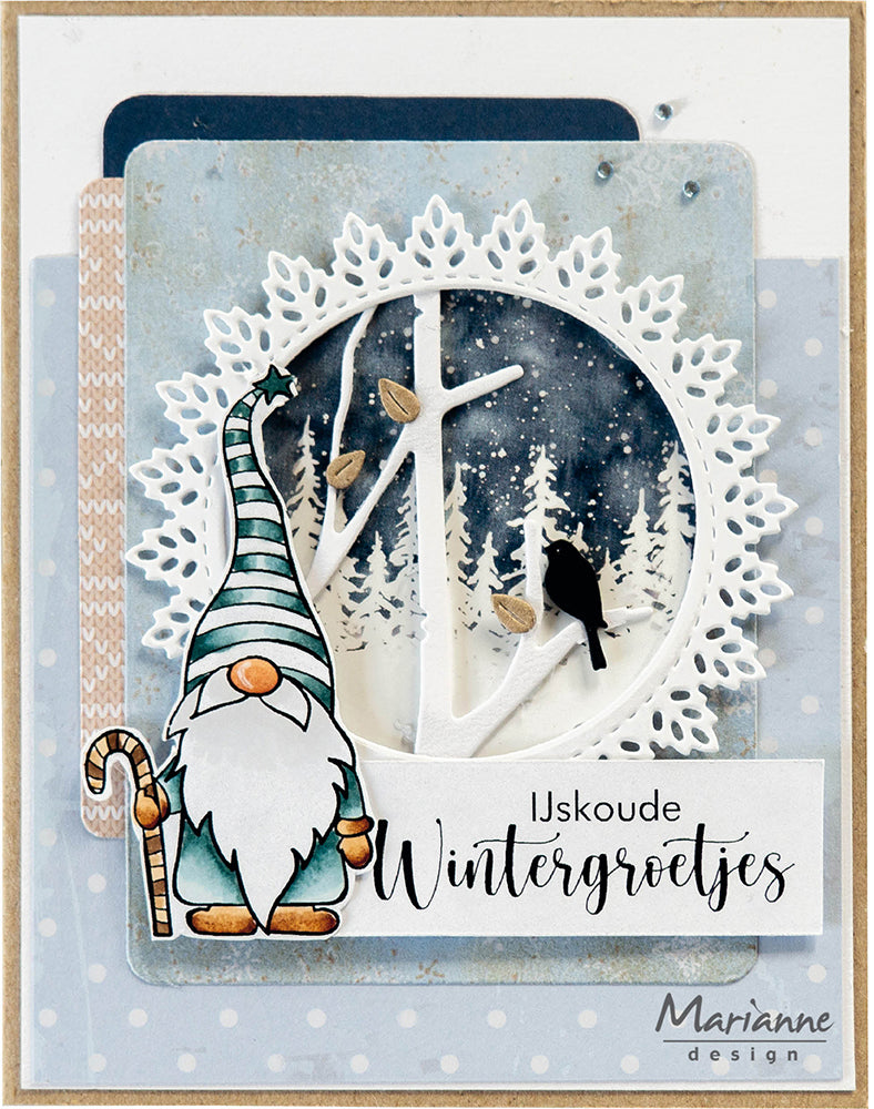 Marianne Design A4 Cutting Sheet - Winter Landscapes Mini's