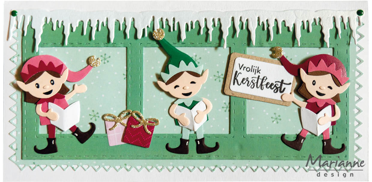 Marianne Design Collectables Die - Christmas Elves By Eline & Marleen