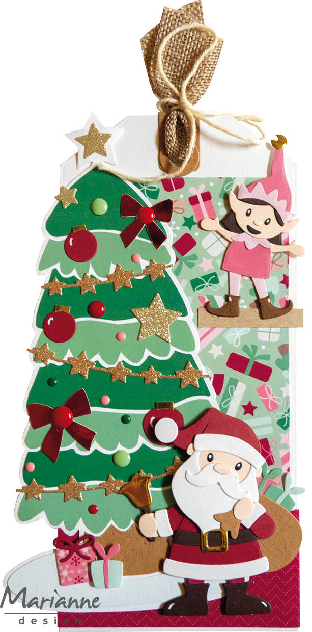 Marianne Design Craft Stencil - Christmas Tree By Marleen