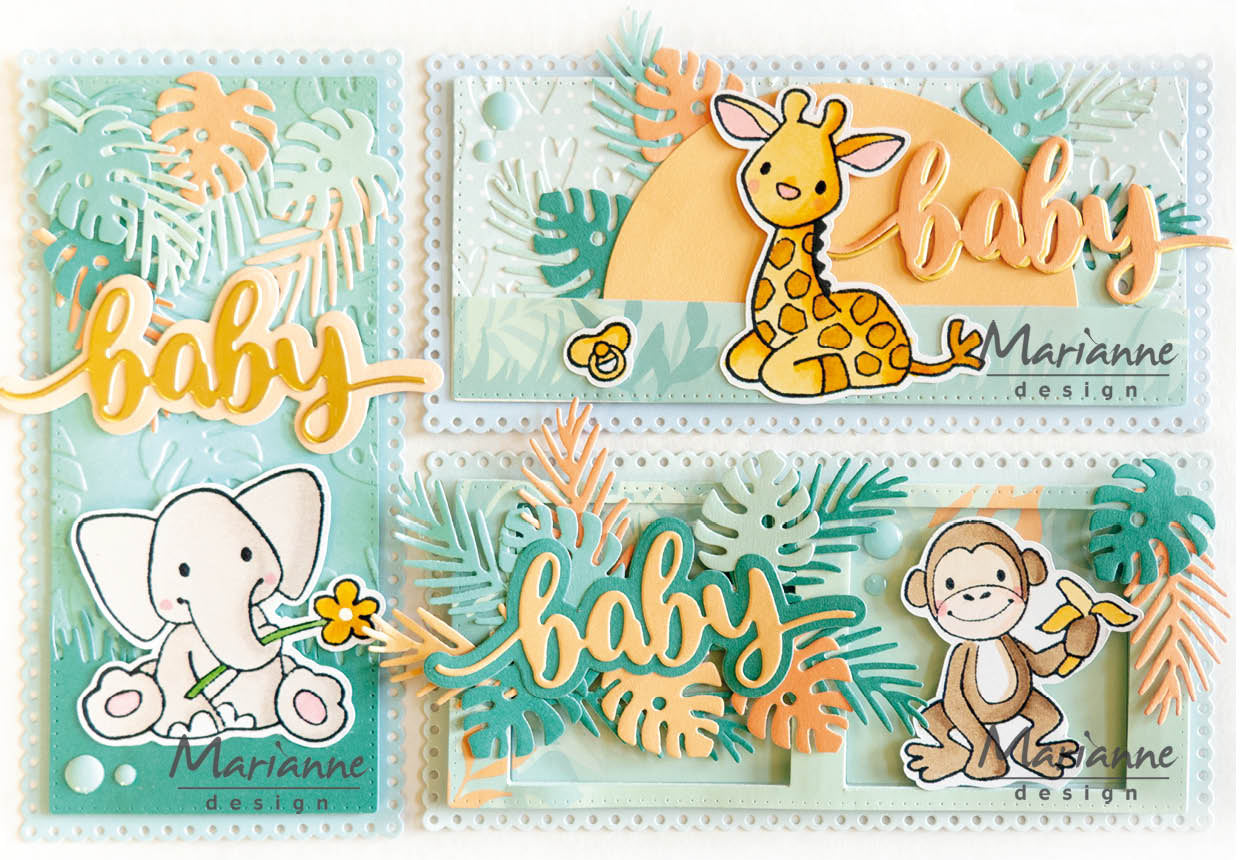 Marianne Design Stamp & Die Set - Eline's Animals - Baby Animals