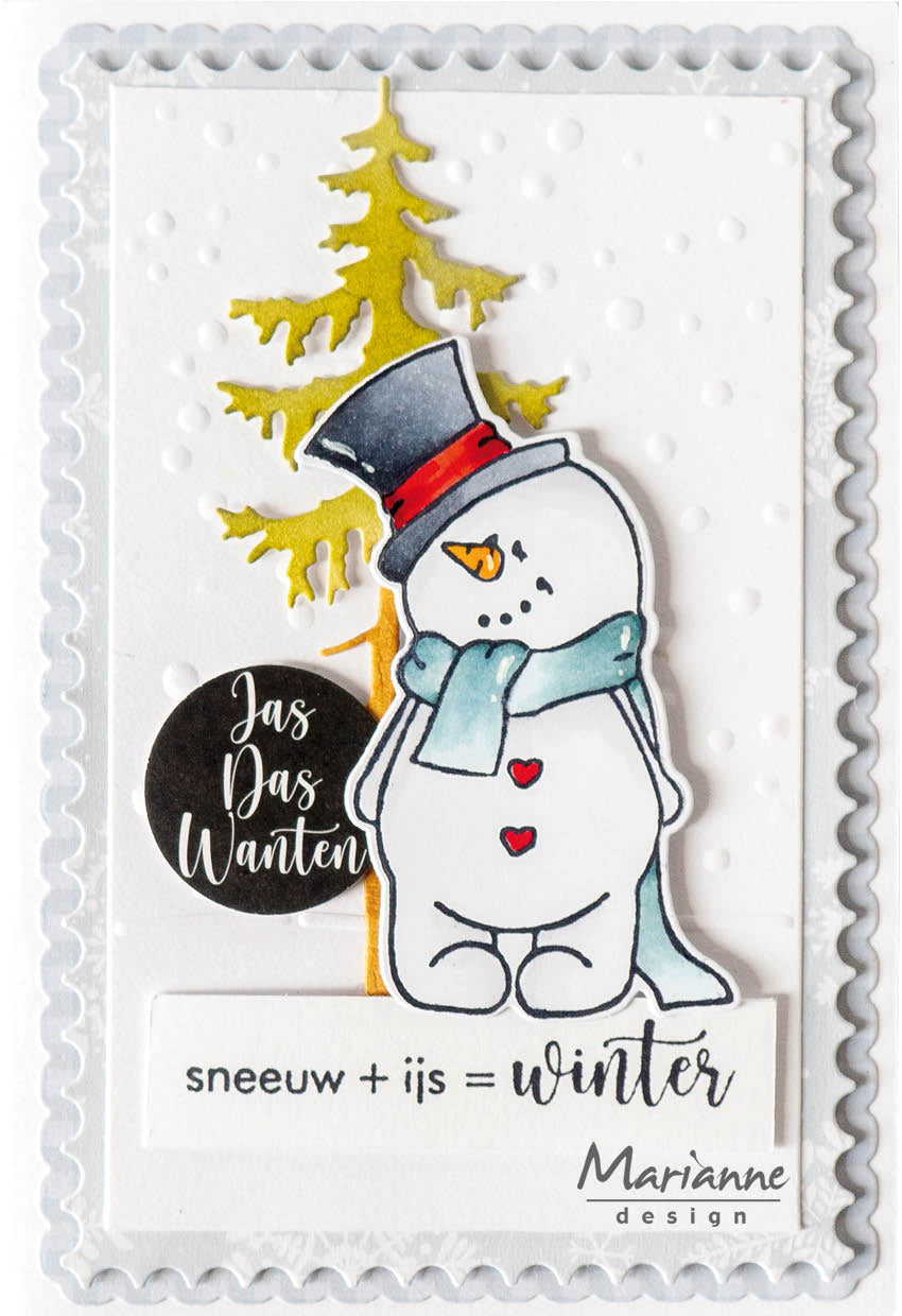 Marianne Design Stamp & Die Set - Snowman