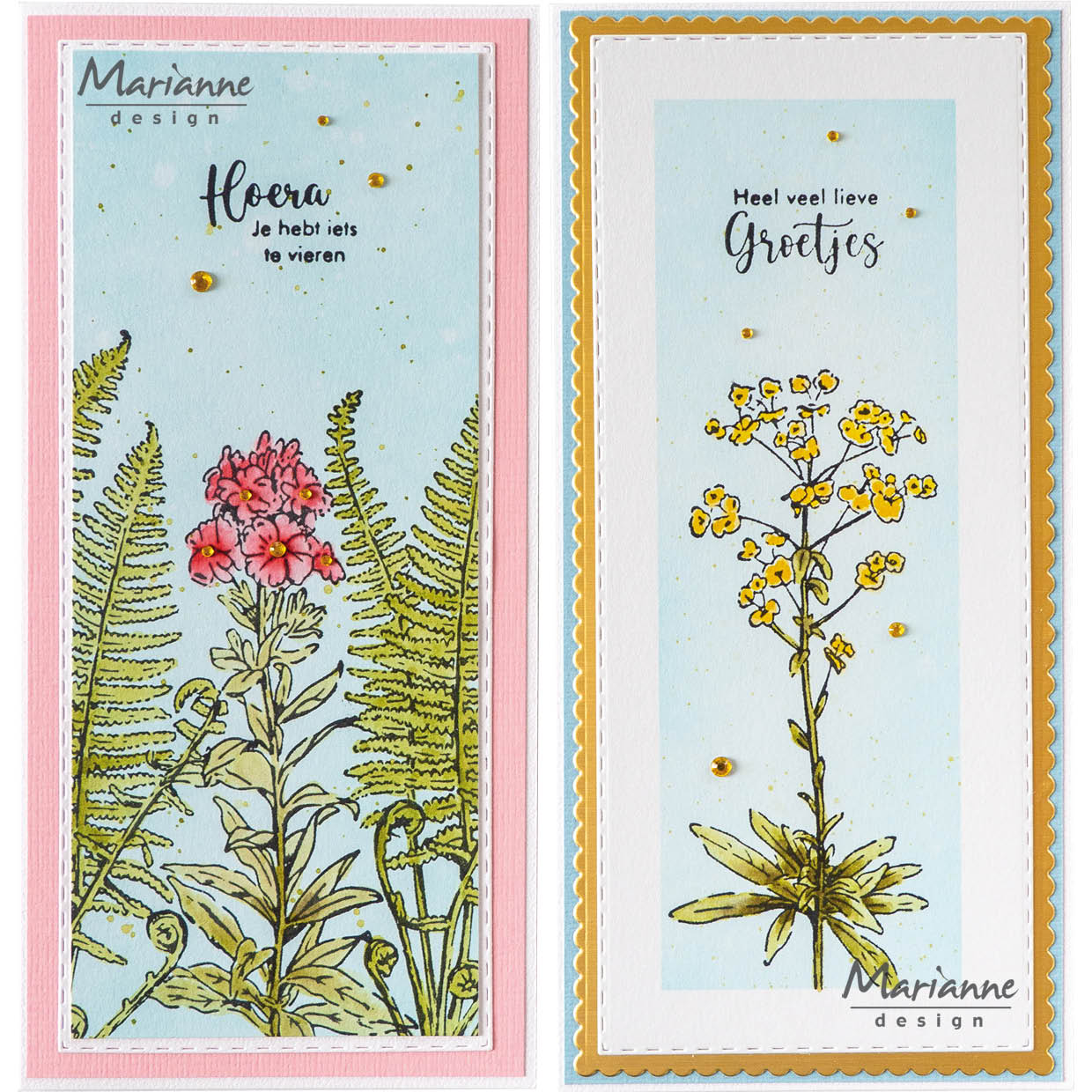 Marianne Design Clear Stamp - Tiny's Borders - Euphorbia