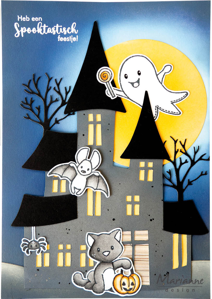Marianne Design Stamp & Die Set - Eline's Animals - Halloween