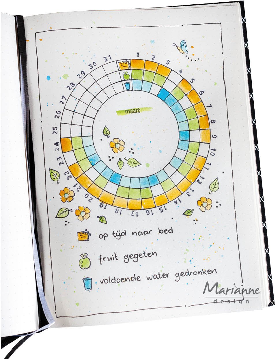 Marjoleine's Bujo - Tracker Symbols Clear Stamps
