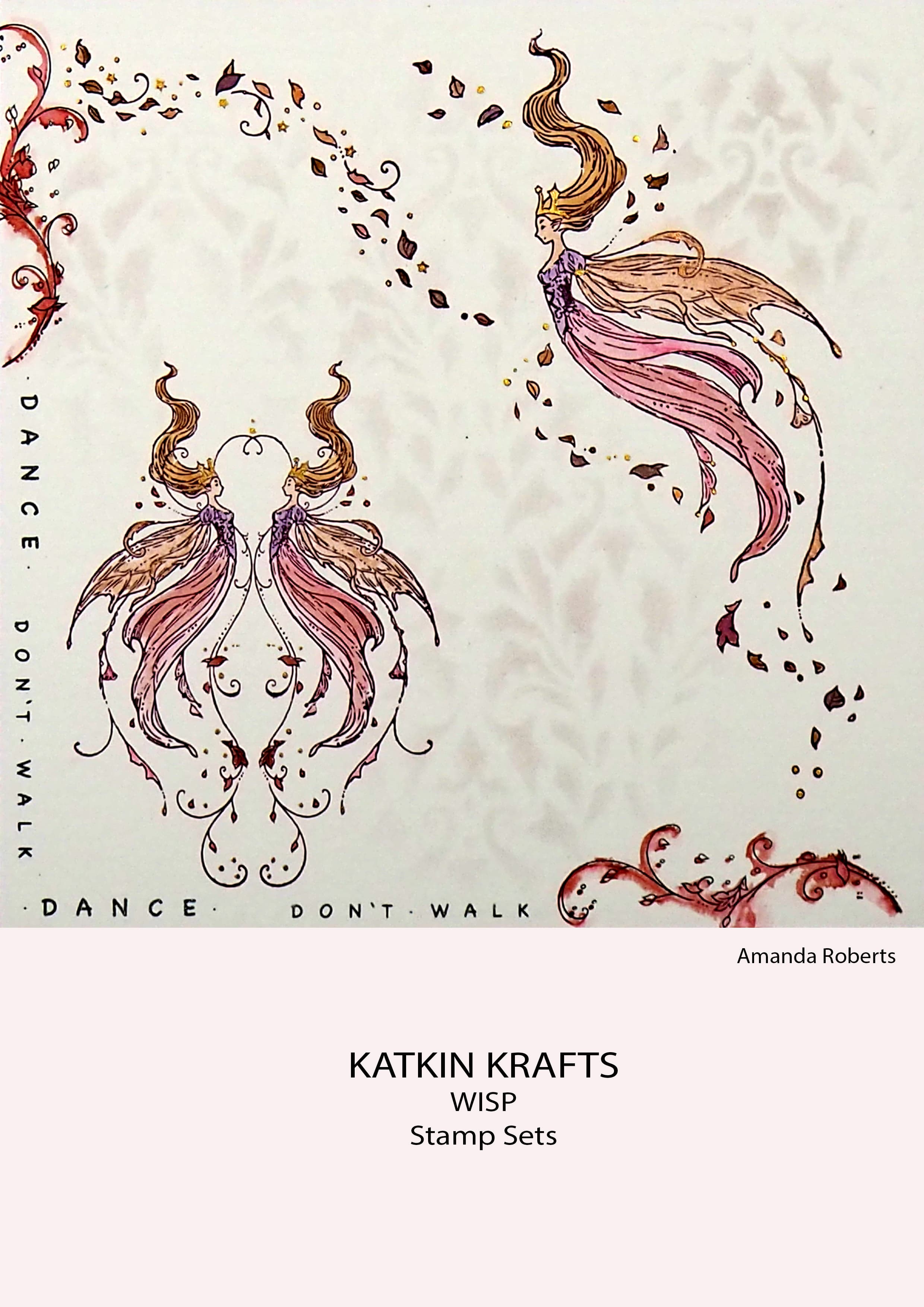 Katkin Krafts Wisp 6 in x 8 in Clear Stamp Set