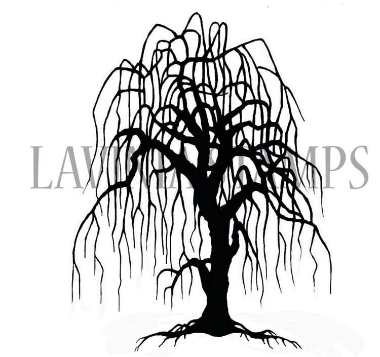 Lavinia Stamp - Weeping Willow Tree
