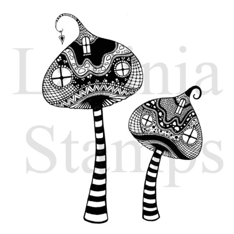 Lavinia Stamps - Zen Tall Mushrooms