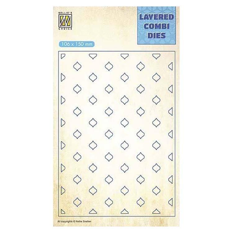 Nellie's Choice Layered Combi Dies Eastern Oval Layer C