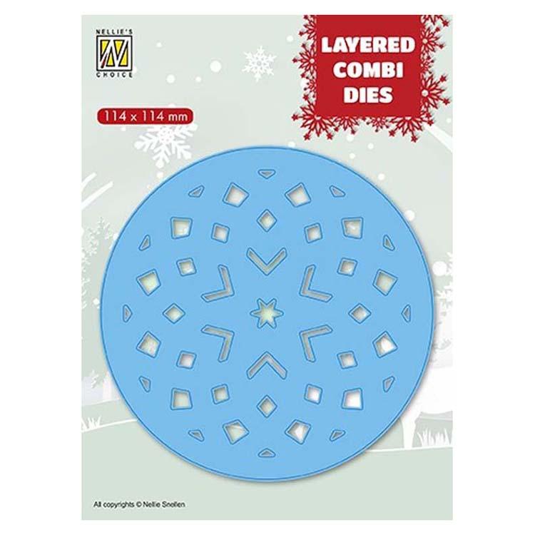 Nellie's Choice Layered Combi Dies Round Stars C