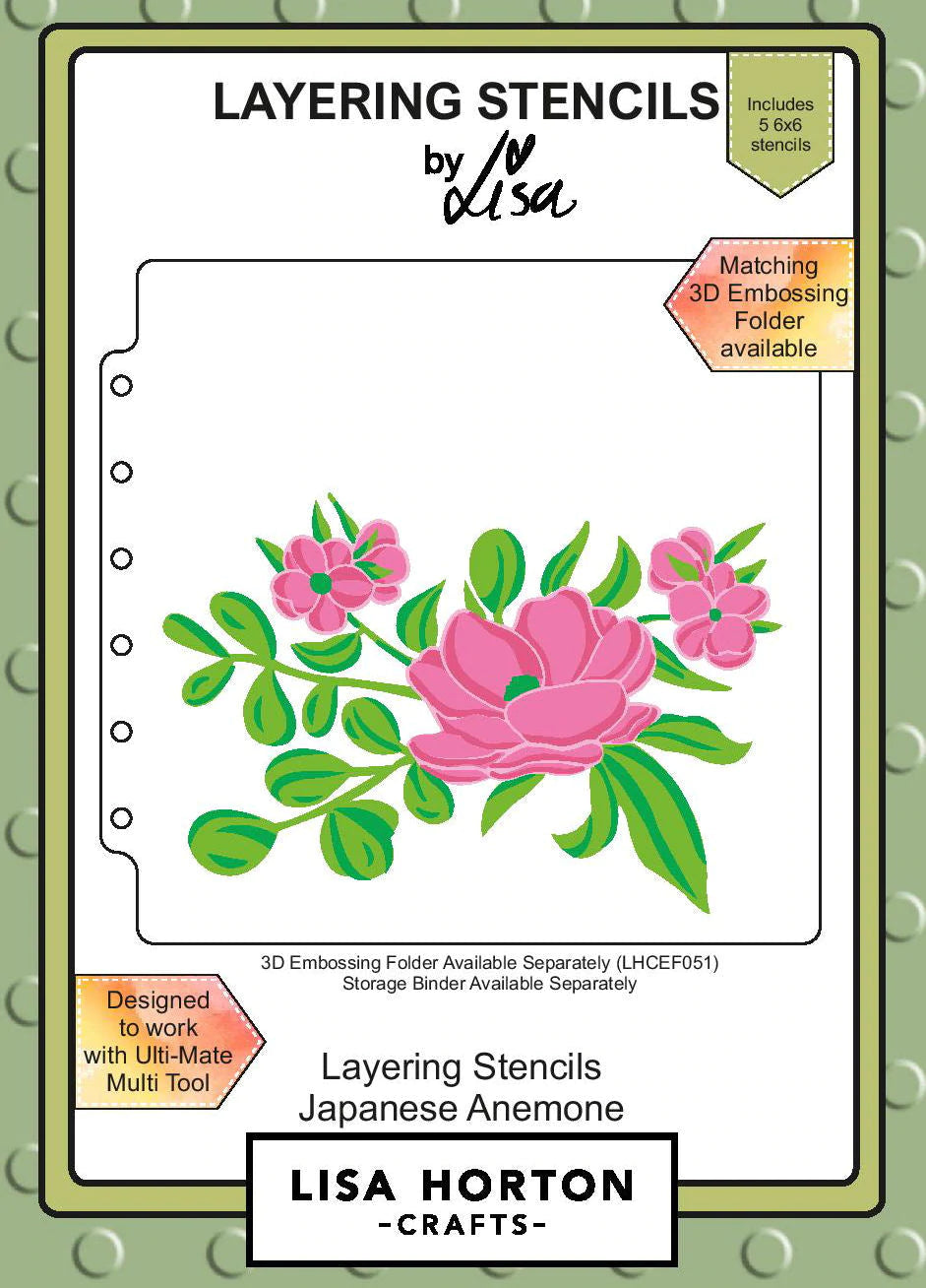 Japanese Anemone Layering Stencils