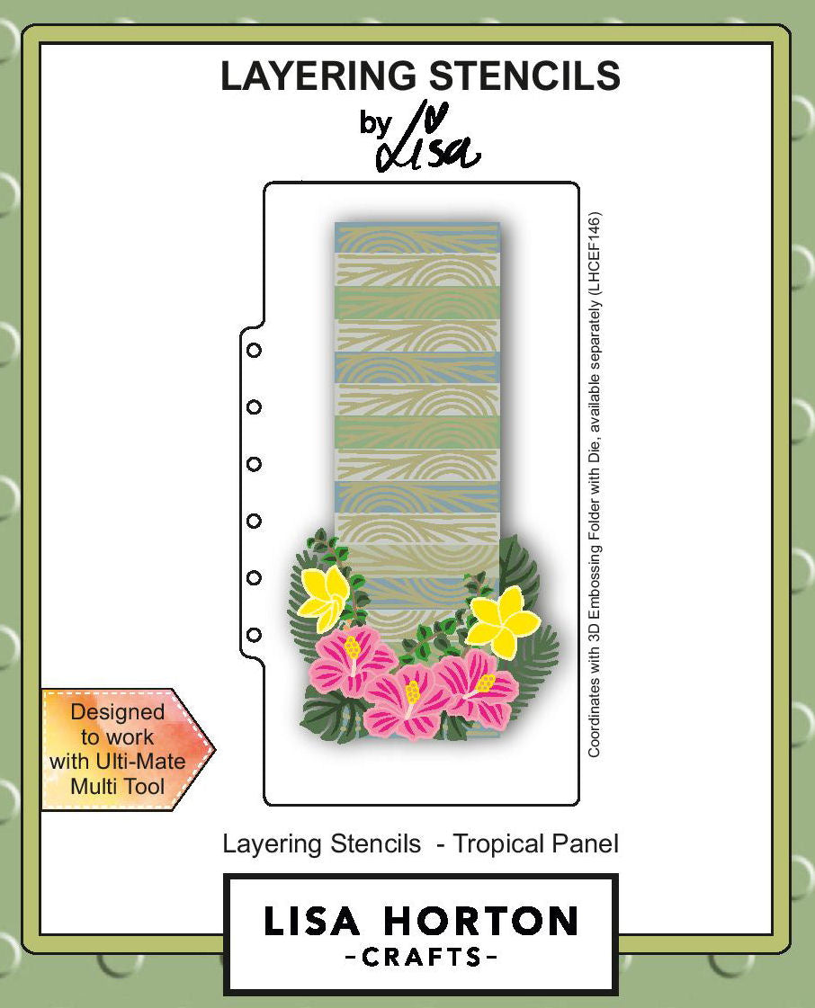 Tropical Panel DL Layering Stencils