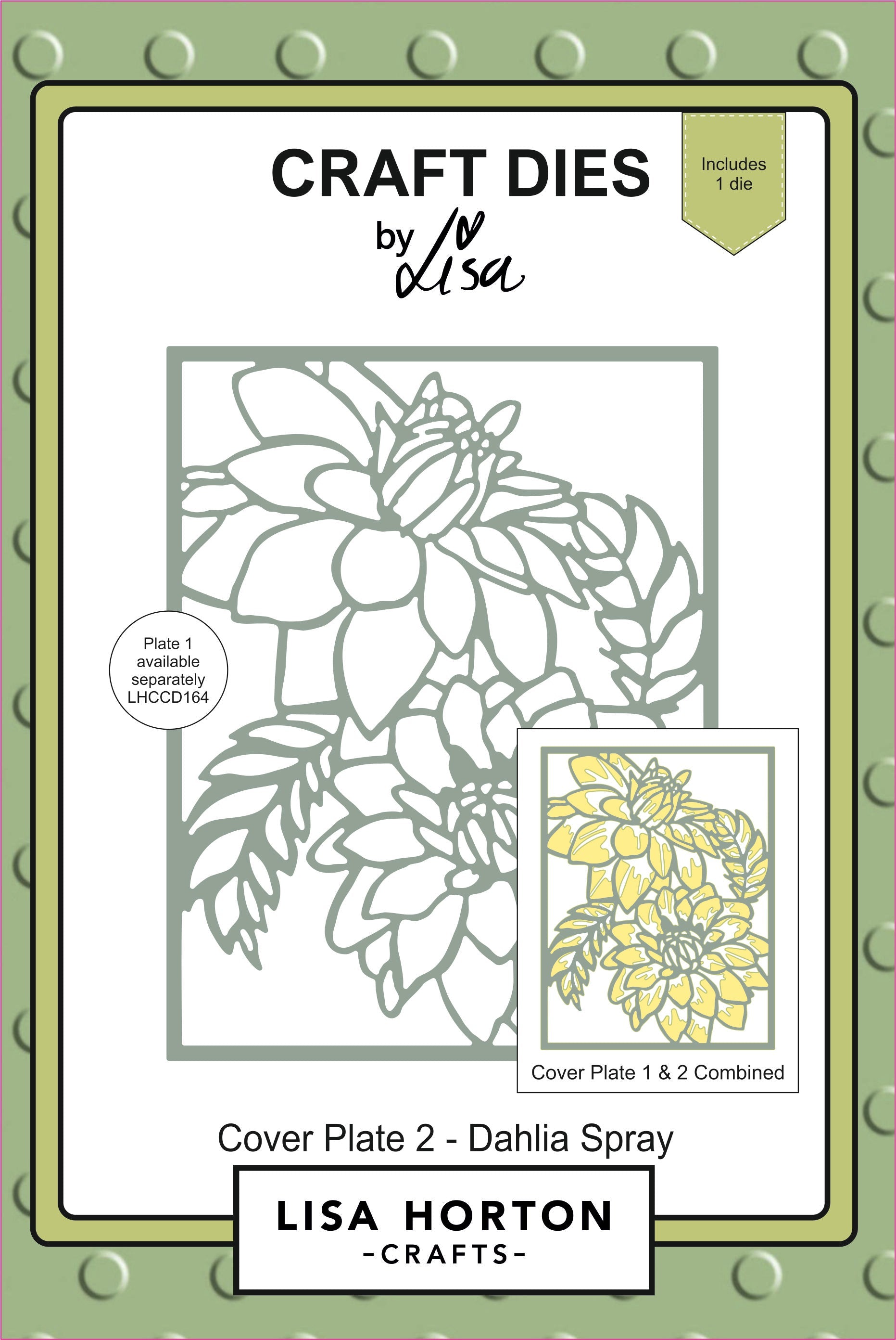 Cover Plate 2 - Dahlia Spray Die Set