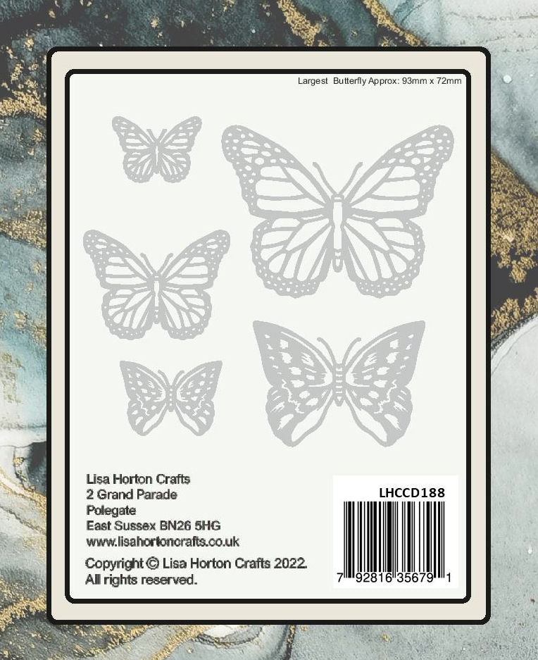 Lisa Horton Foil Plates - Butterflies