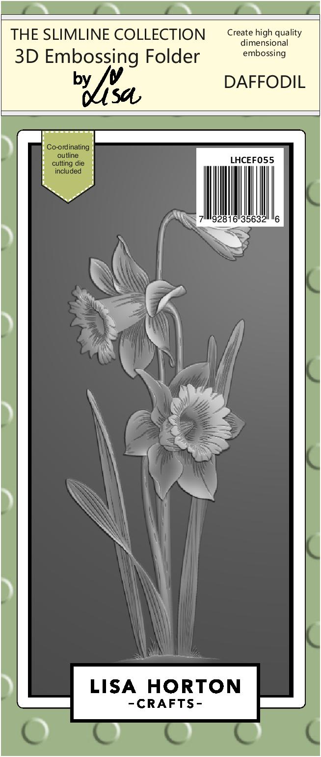 Daffodil 3D Slimline Embossing Folder With Cutting Die