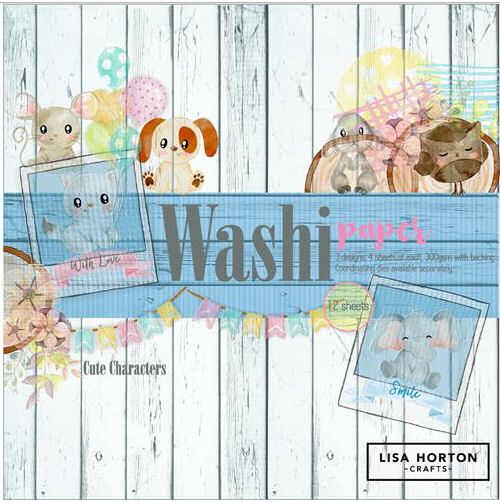 Lisa Horton Washi Paper Pad - Cute Characters