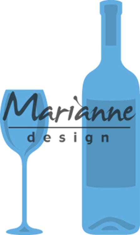 Marianne Design Horizon: Bottle and Glass