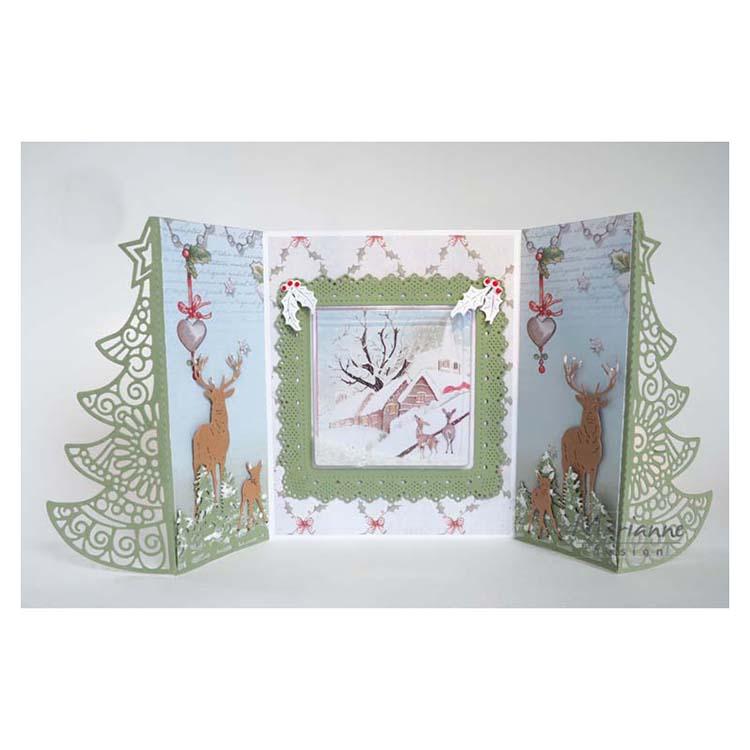 Marianne Design Creatables Gate Folding Dies - Christmas