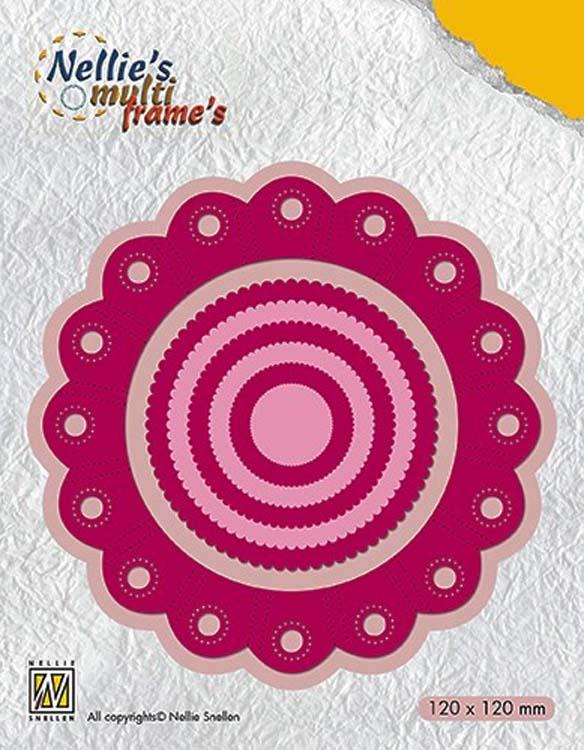 Nellie's Choice - Multi Frame Dies Rosette Round