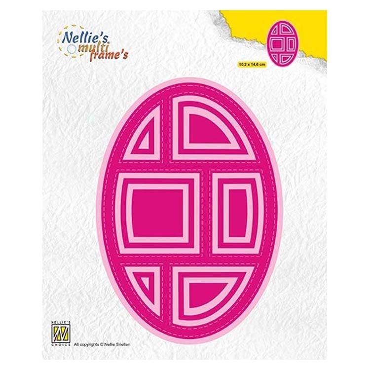 Nellie's Choice Multi Frame Dies Block Dies Oval