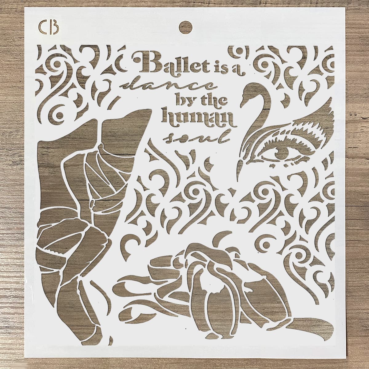 Ciao Bella Texture Stencil 8x8 Dance By The Human Soul