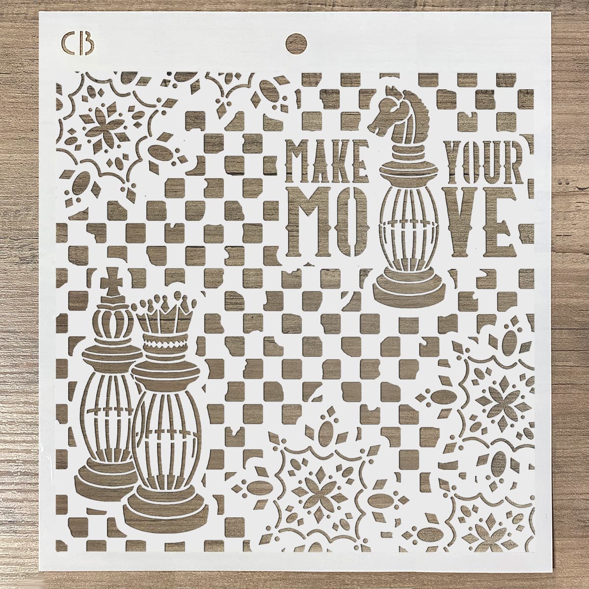 Ciao Bella Texture Stencil 8x8 Make Your Move