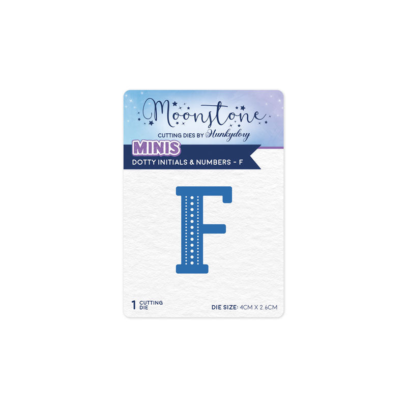 Moonstone Dies - Dotty Initials & Numbers - F