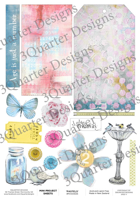 3Quarter Designs - Mini Project Sheet - Pastels