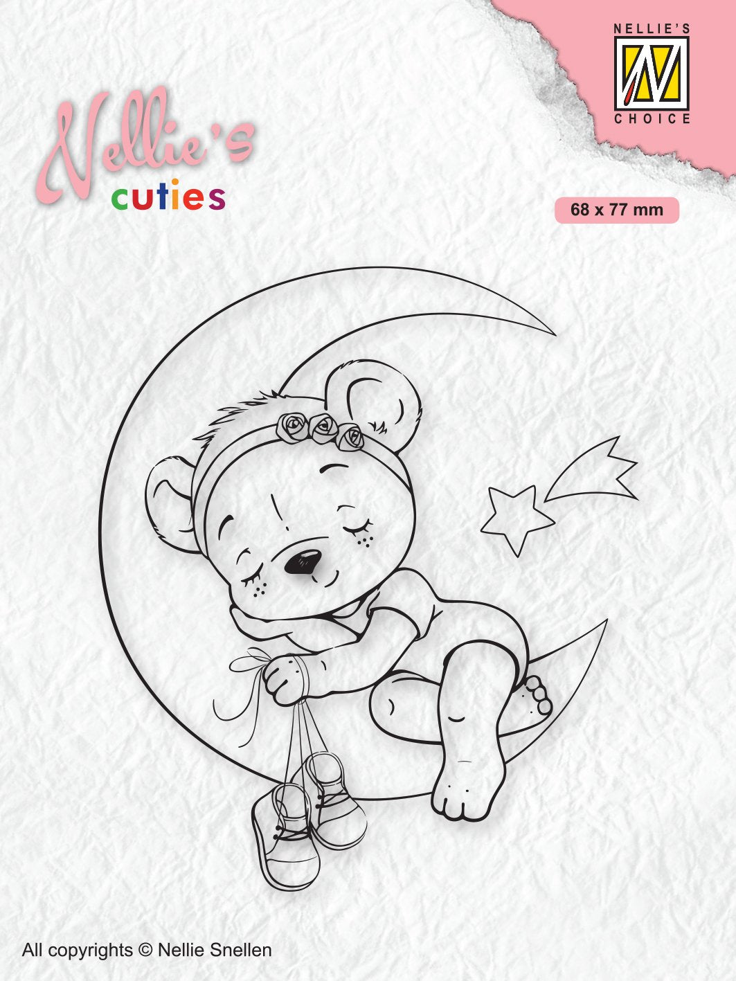 Nellie's Choice Clear Stamp Christmas Cuties Dreaming Of A White Christmas