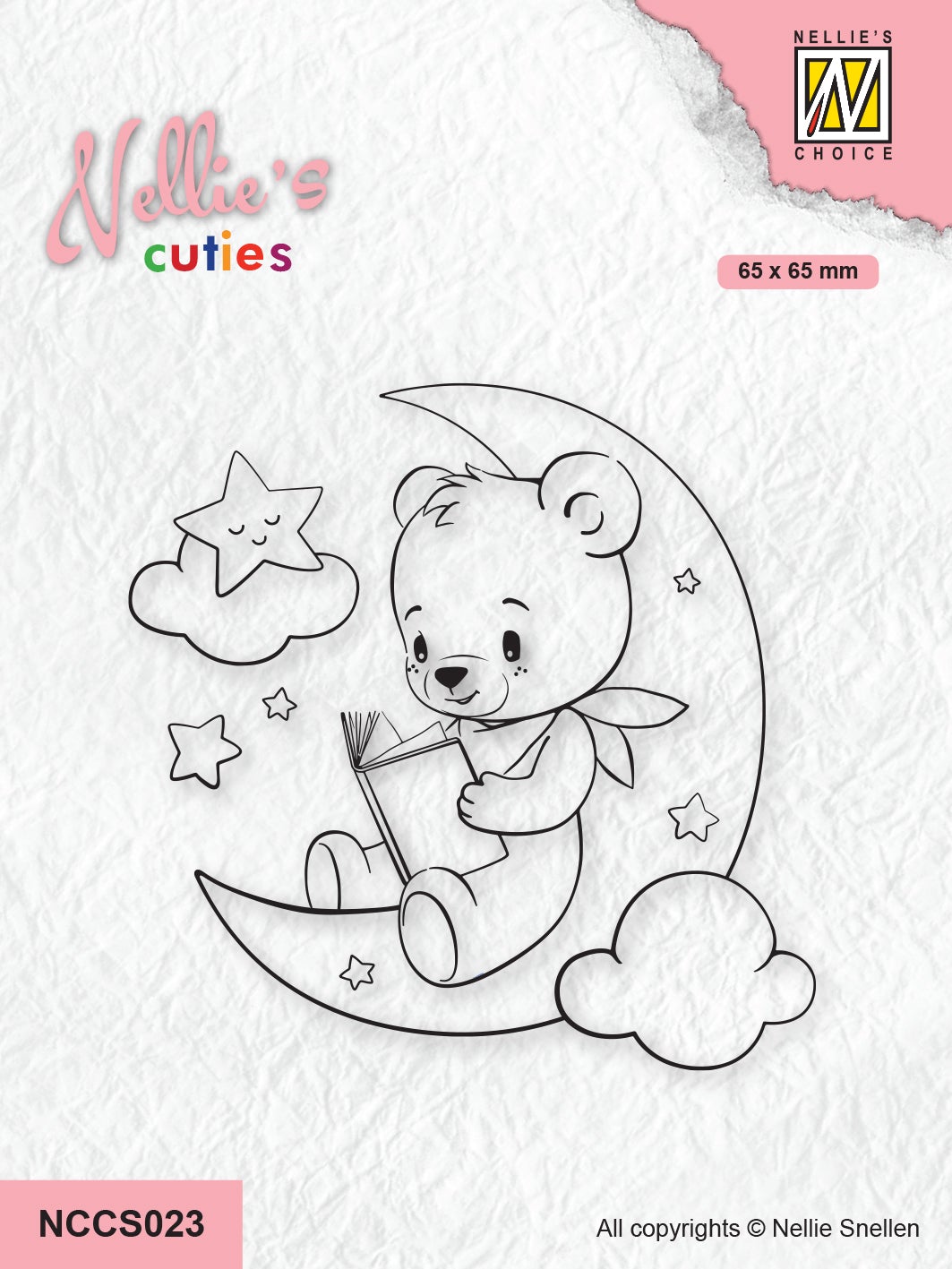 Nellie's Choice Clear Stamp Nellie's Cuties - Bedtime Stories