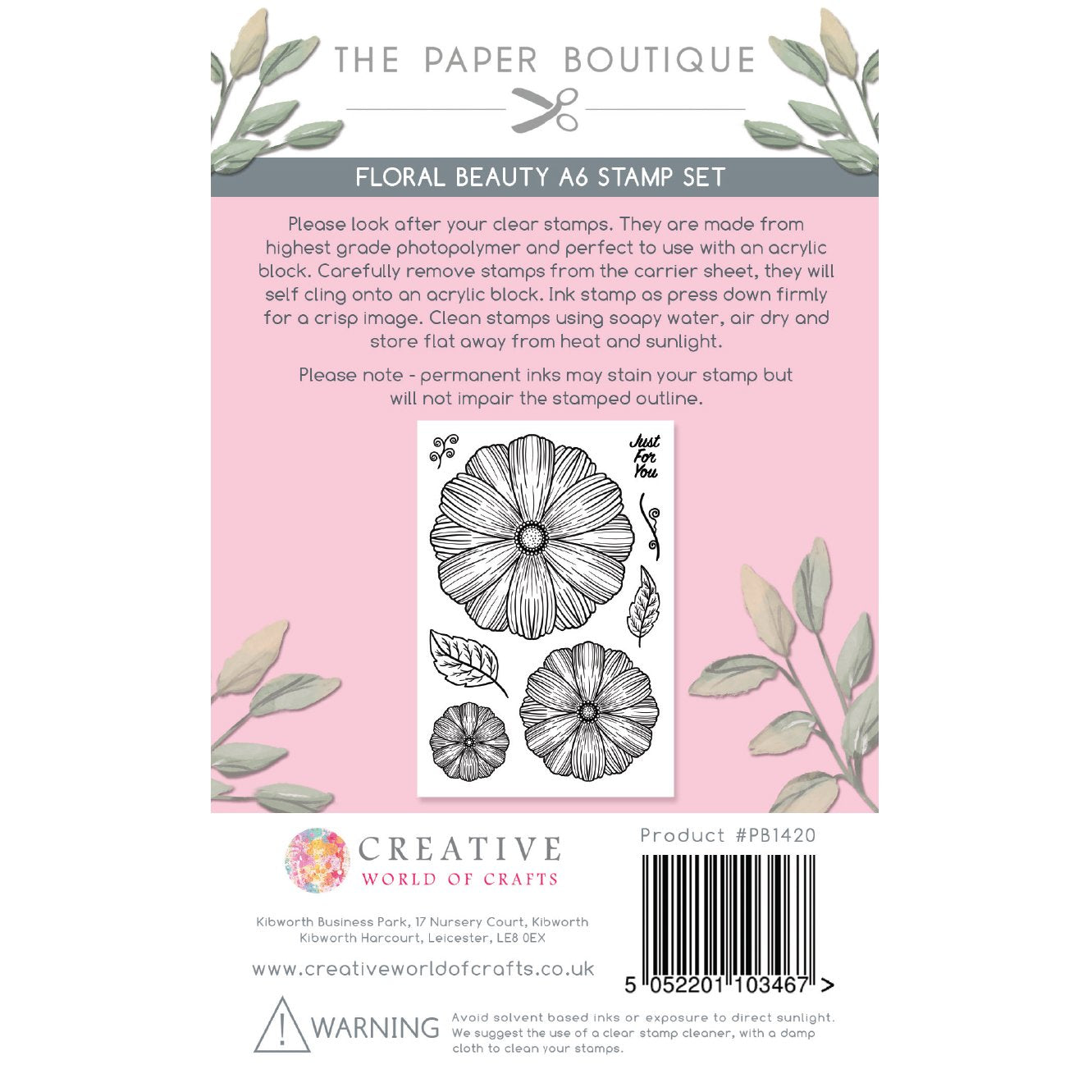 Floral Blooms A6 Stamp Set