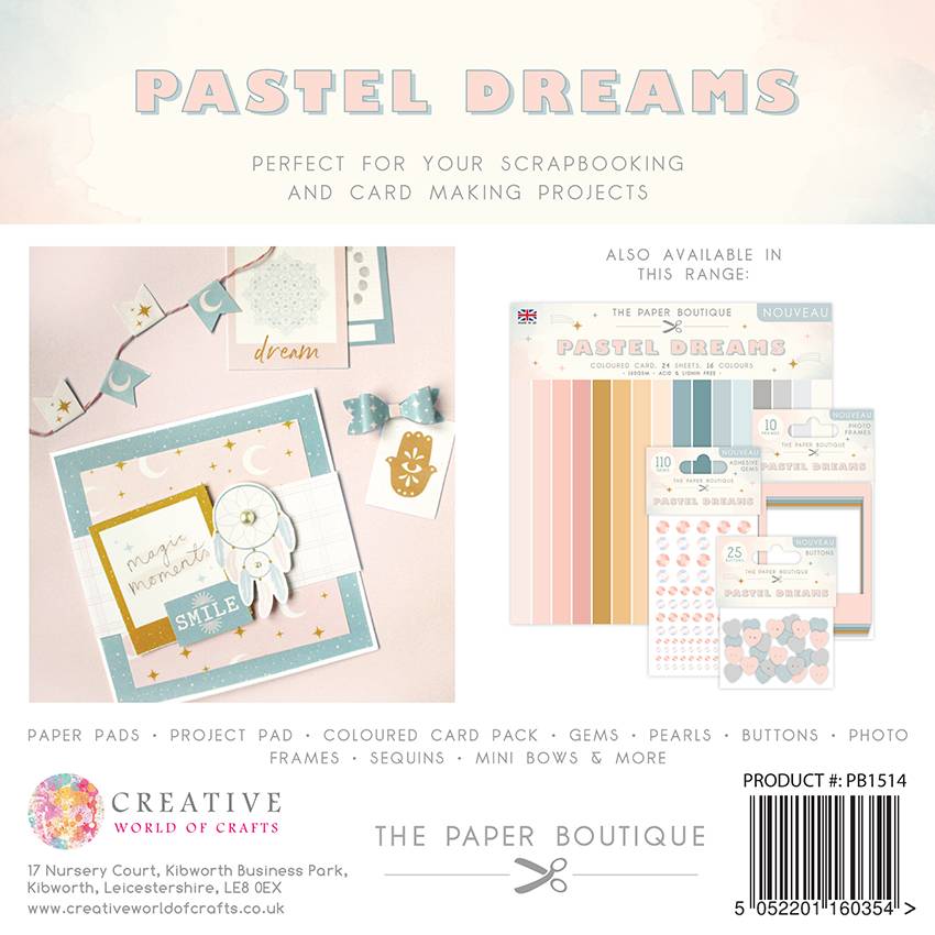 The Paper Boutique Pastel Dreams 8x8 Project Pad