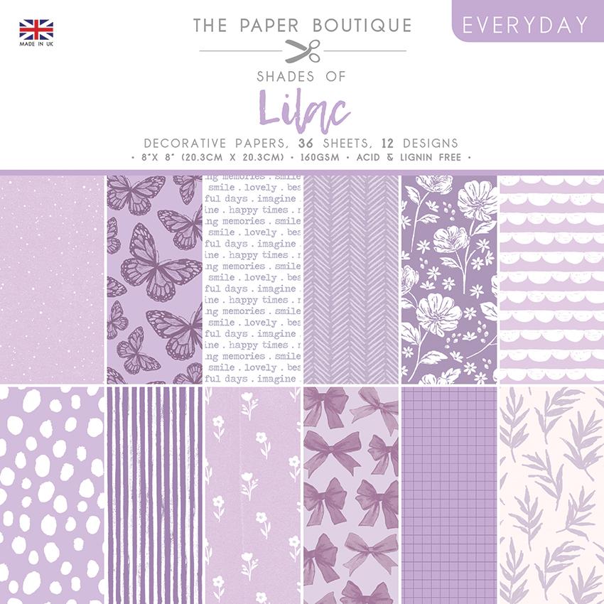The Paper Boutique Everyday - Shades Of - Lilac 8 in x 8 in Pad