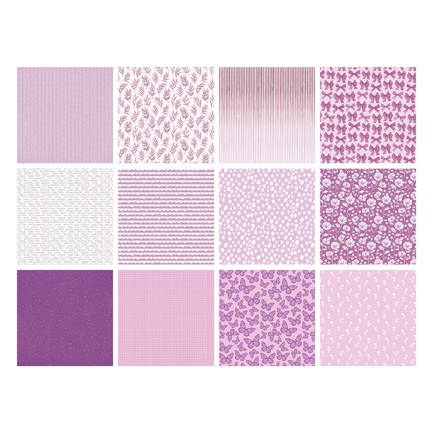 The Paper Boutique Everyday Shades Of Purple 8 in x 8 in Pad