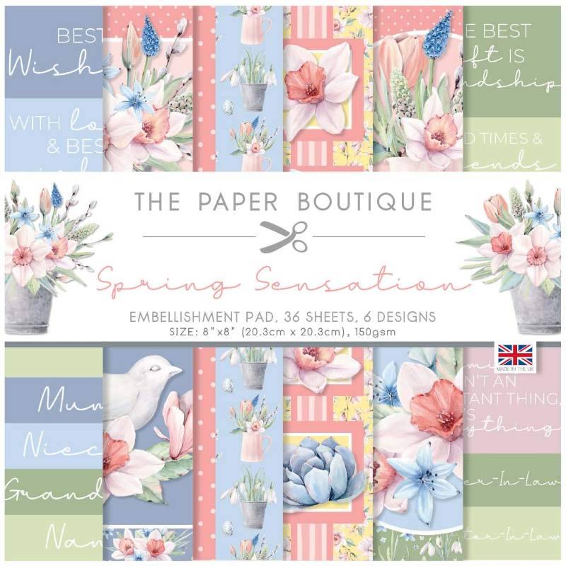The Paper Boutique Spring Sensation 8x8 Embellishments Pad