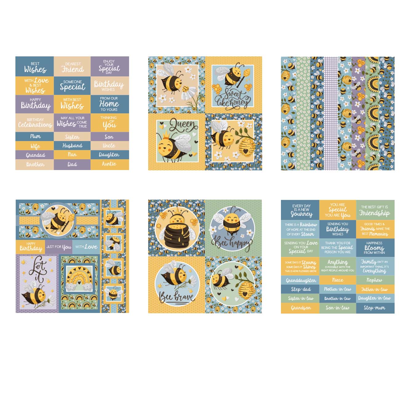 The Paper Boutique Perfect Partners - The Bee's Knees 8x8 Embellishments
