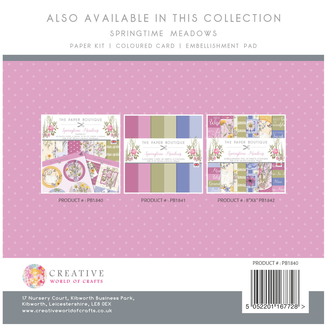 The Paper Boutique Springtime Meadows Paper Kit