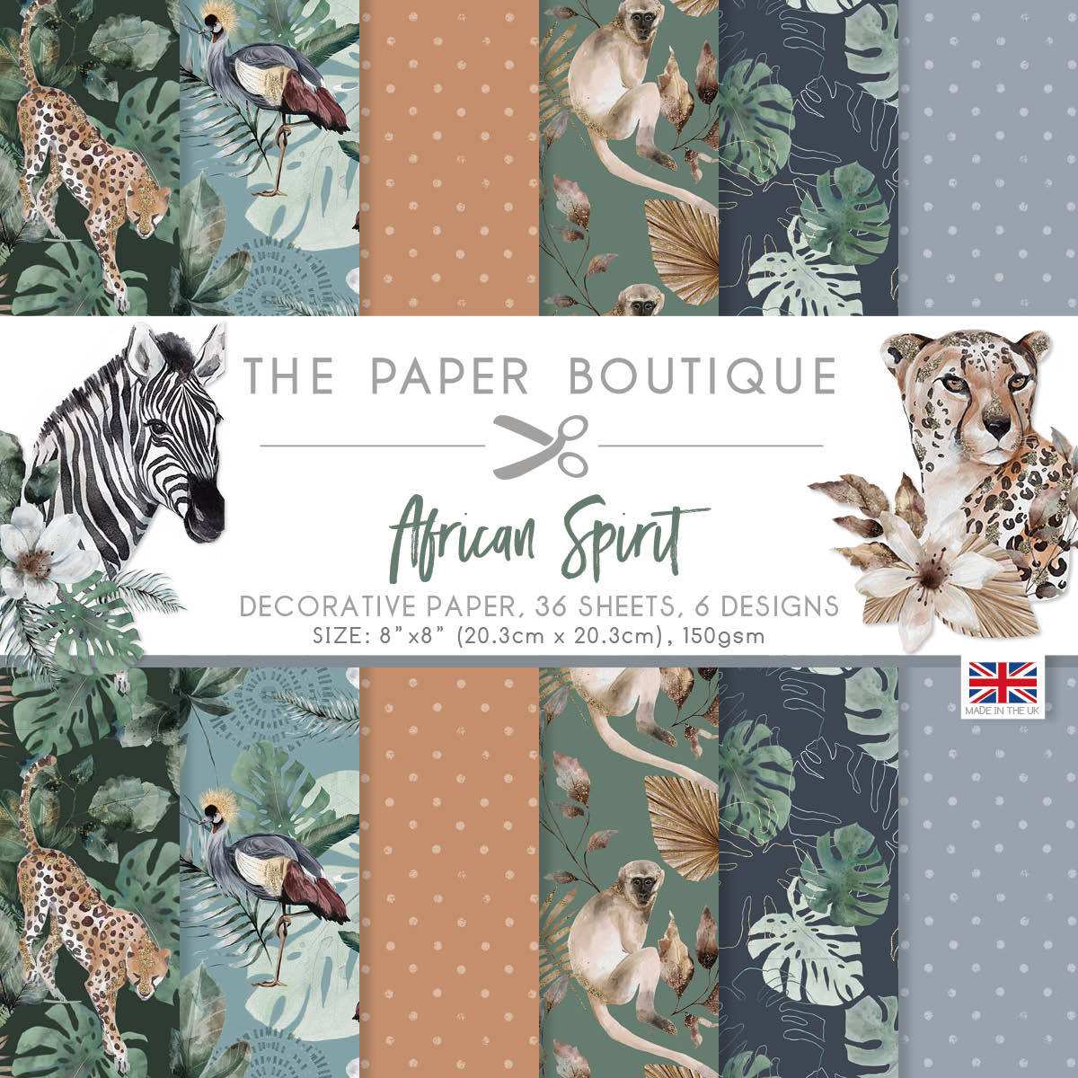 The Paper Boutique African Spirit 8 in x 8 in Paper Pad