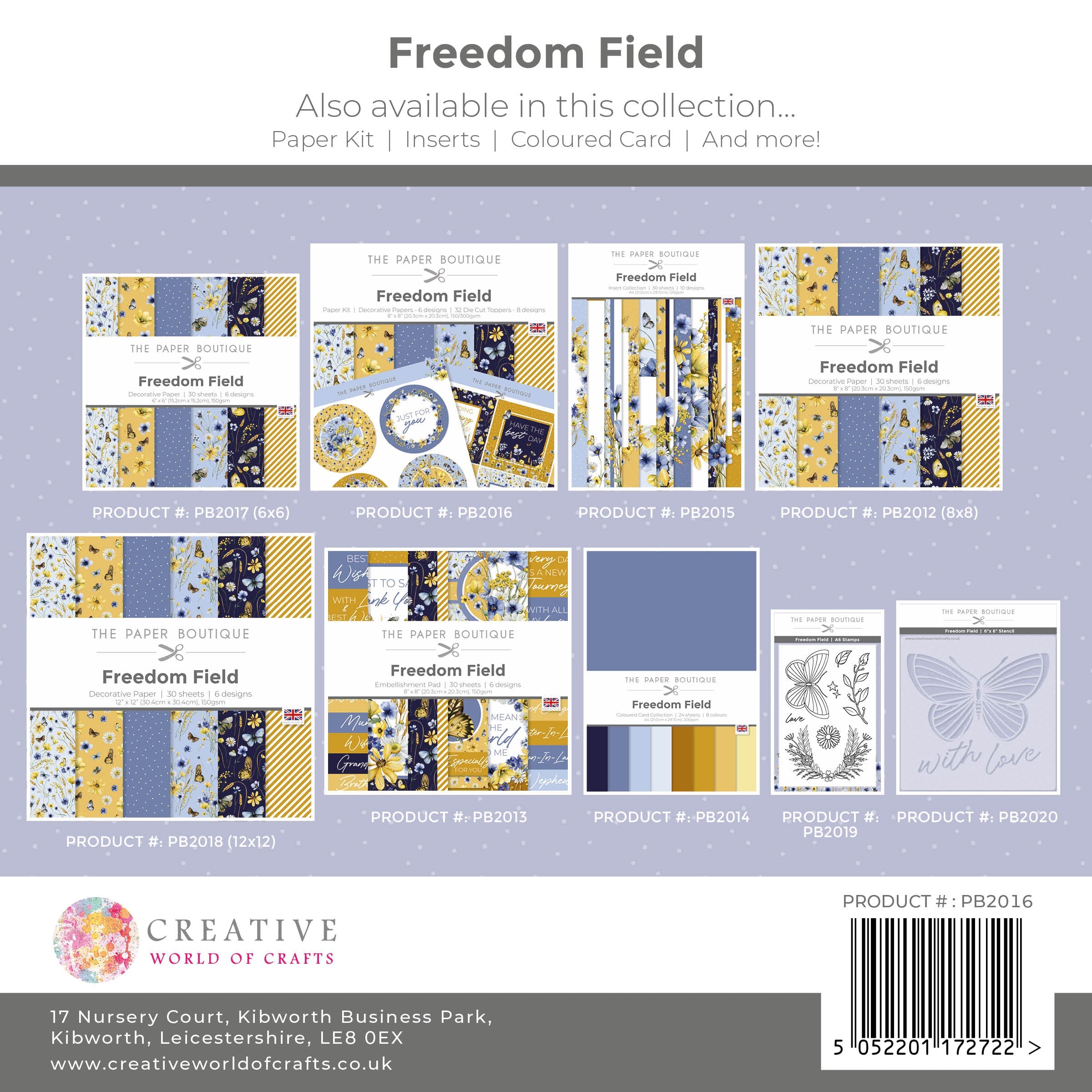 The Paper Boutique Freedom Field Paper Kit