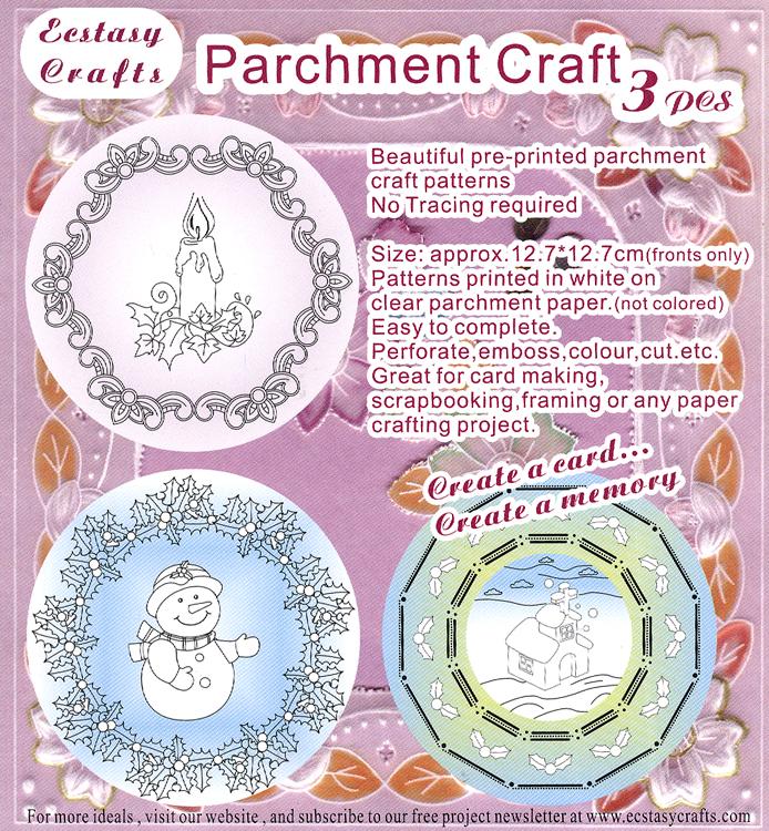3 Parchment Patterns -Christmas