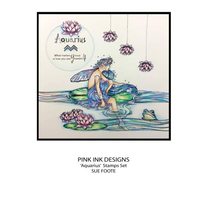Pink Ink Designs Aquarius - Independence 6 in x 8 in Clear Stamp Set