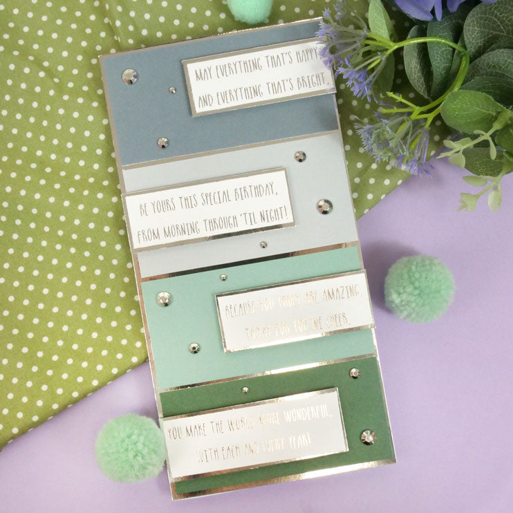 Perfect Verses Foiled Paper Pad - Birthdays