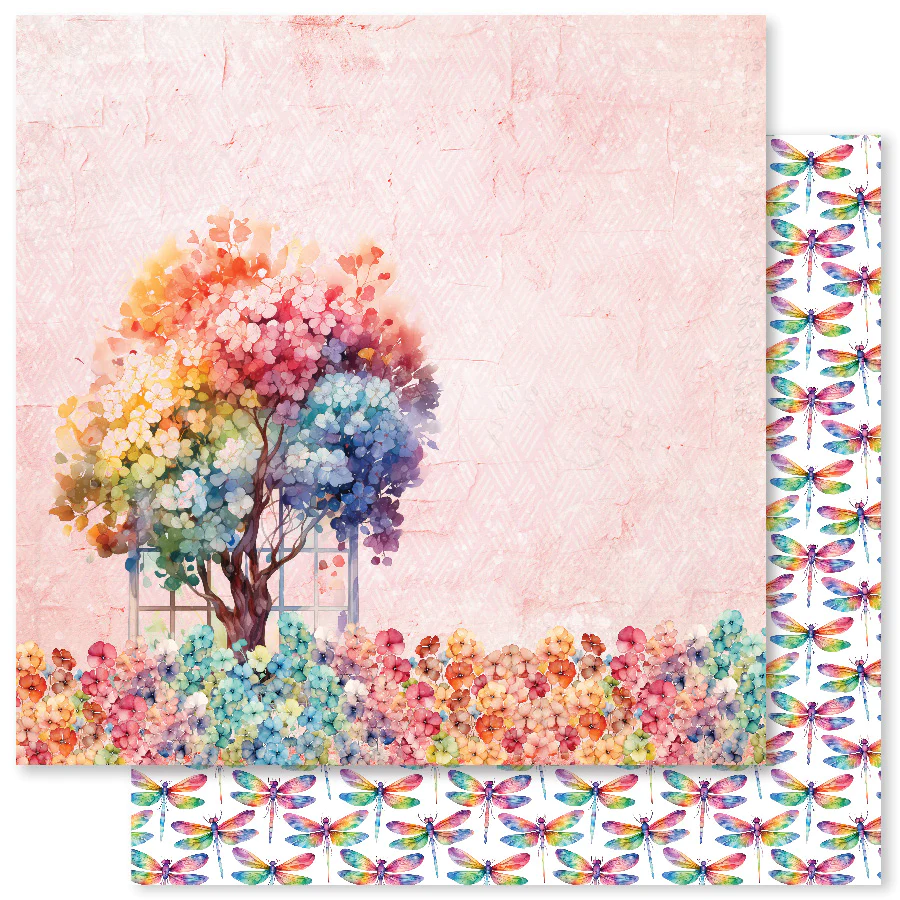 Rainbow Garden F 12x12 Paper (12pc Bulk Pack) 31500