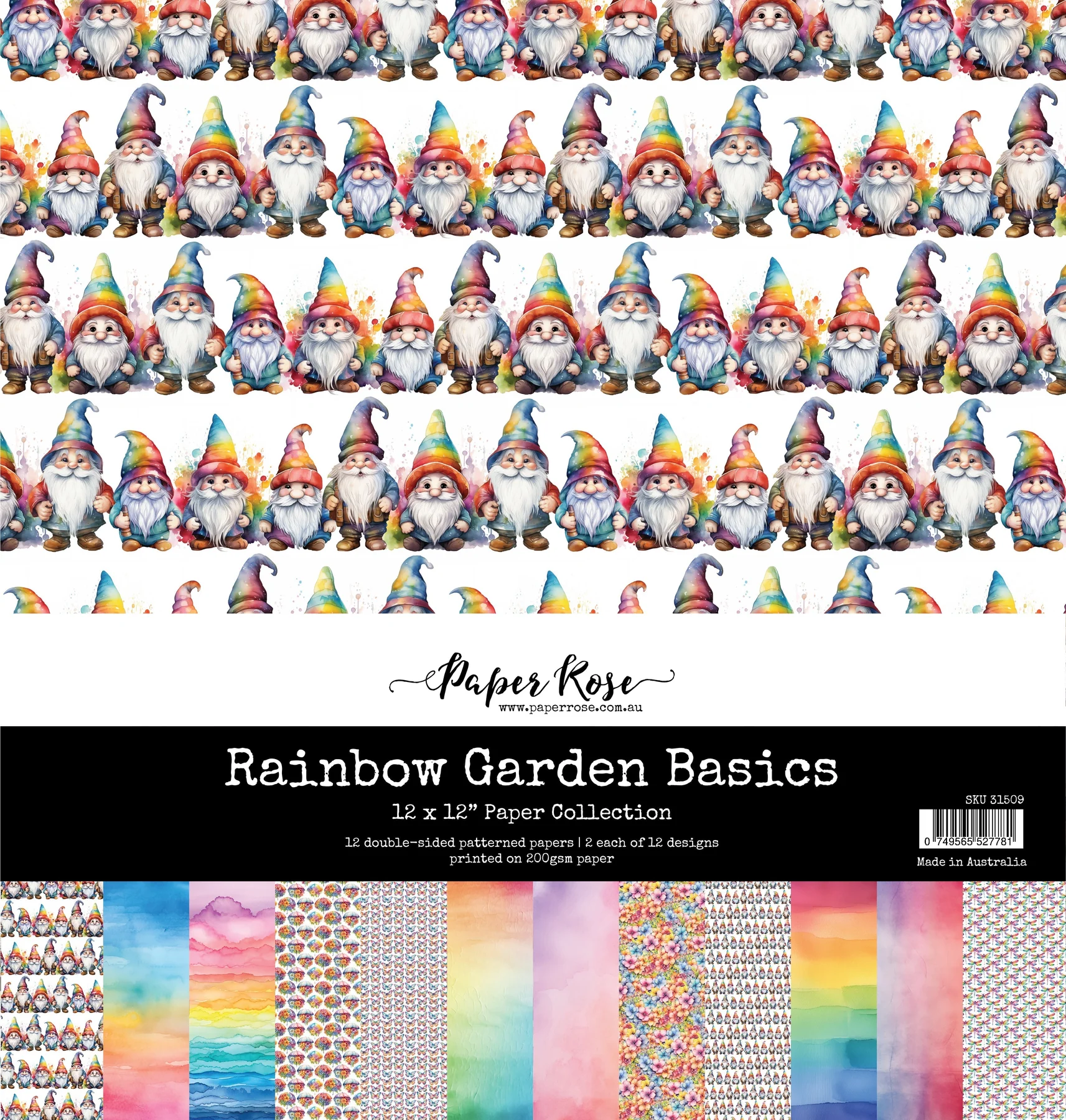 Rainbow Garden Basics 12x12 Paper Collection 31509