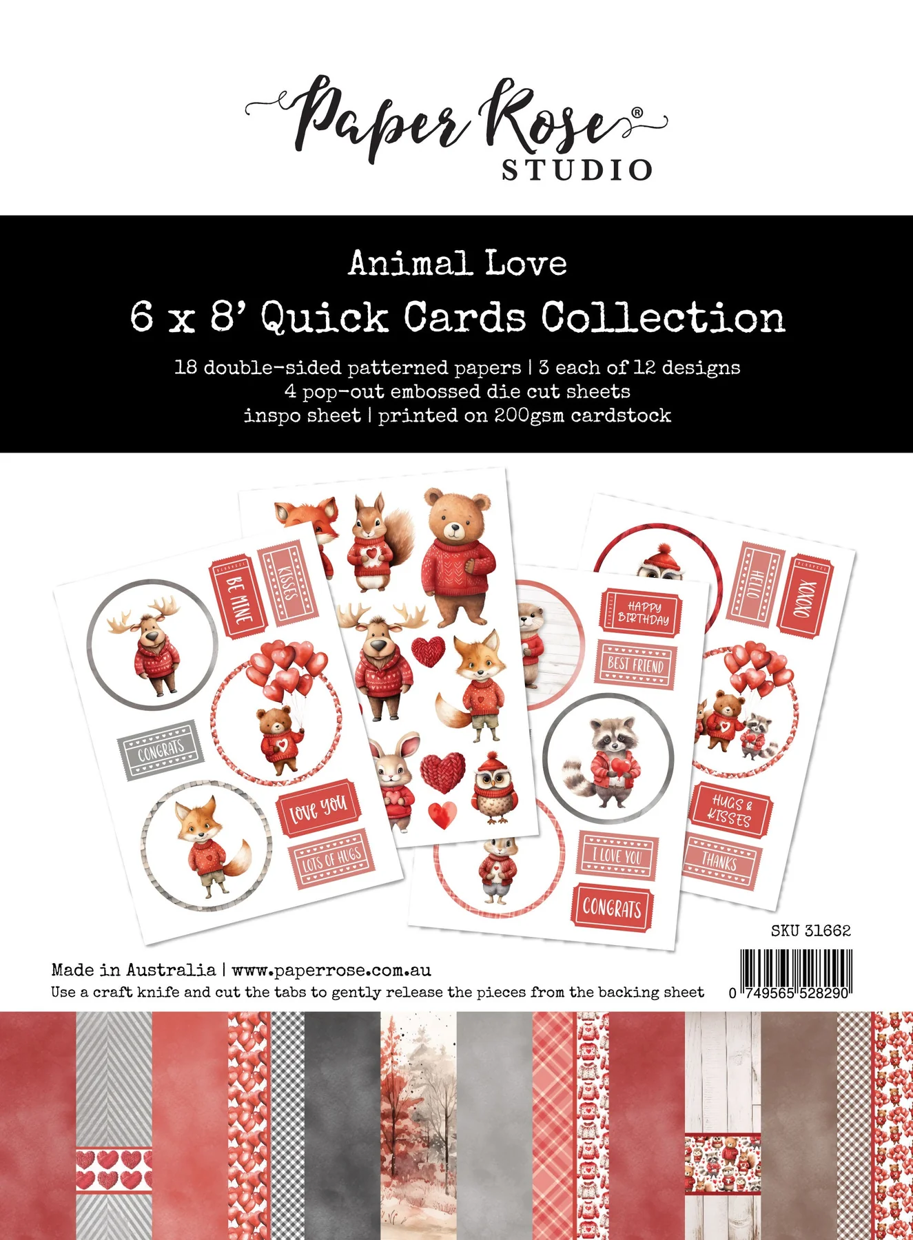 Animal Love 6x8" Quick Cards Collection 31662