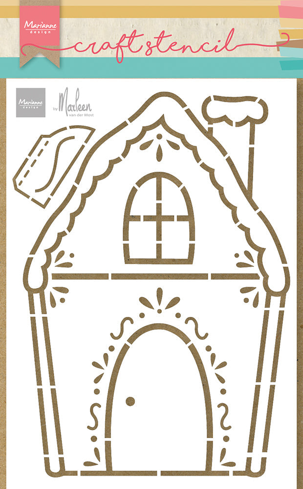 Marianne Design Craft Stencil - Gingerbread House By Marleen