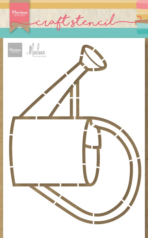 Marianne Design Craft Stencil - Watering Can By Marleen